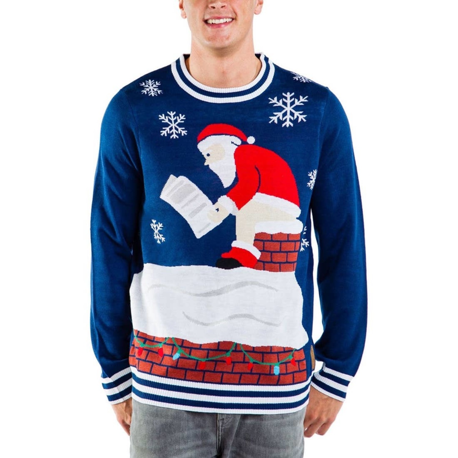 santa pooping ugly sweater