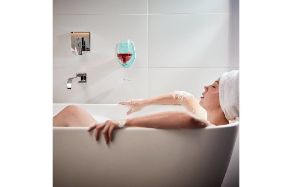 Sipski Bath Wine Holder-Marble Grey