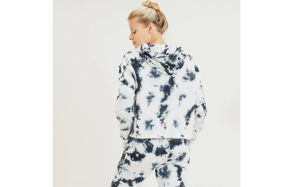 Tie Die Drawstring Hoodie