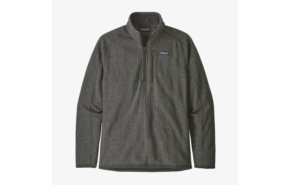 Mens Better Sweater Rib Knit 1/4 Zip Pullover-Nickel
