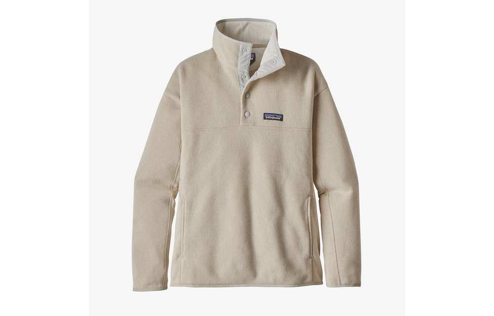 Womens Lightweight Better Sweater Marsupial Pullover-Bleached Stone
