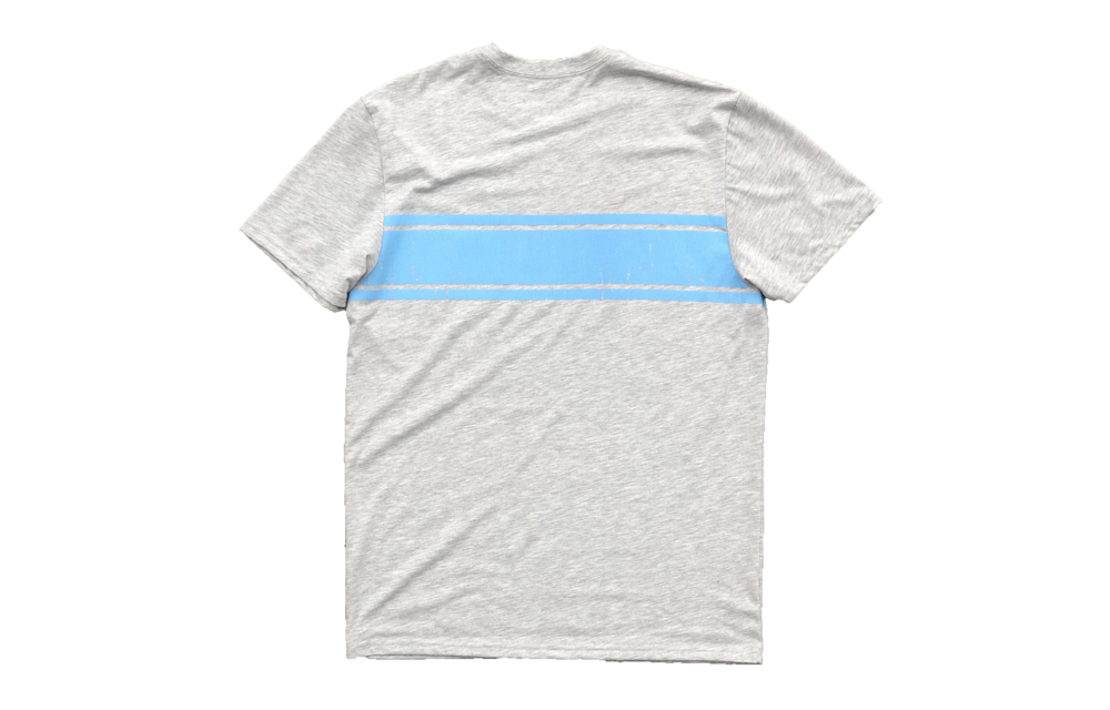 Short Sleeve Striped Tee-Blue