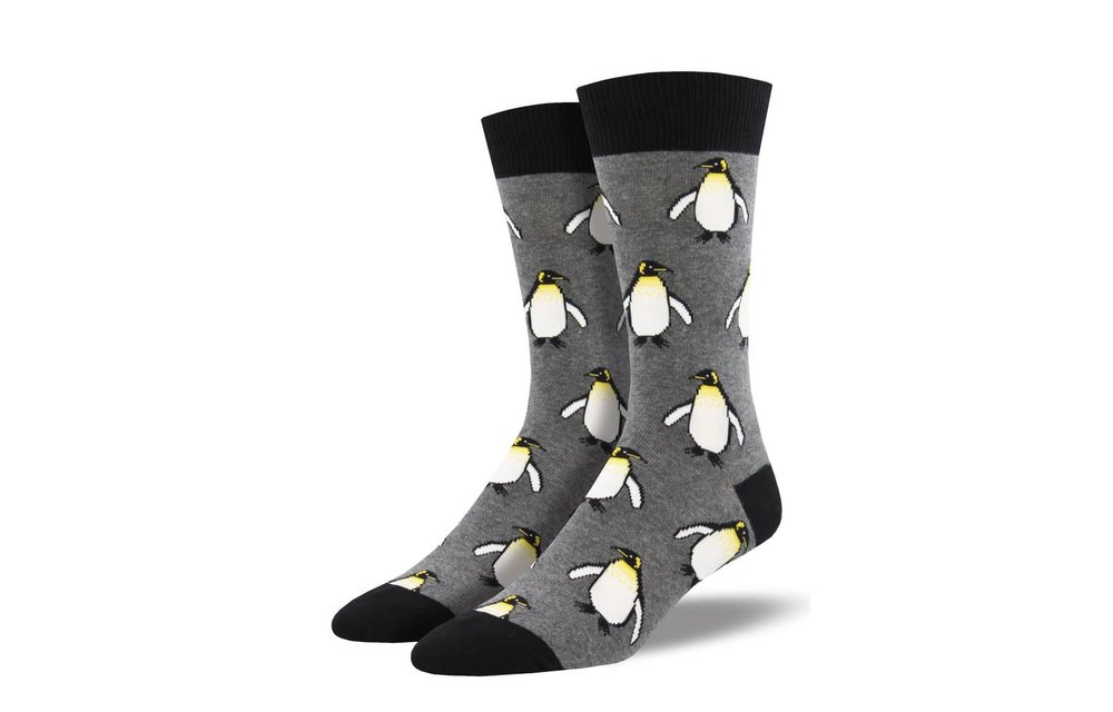 THE COOLEST EMPEROR Socks- CHARCOAL HEATHER