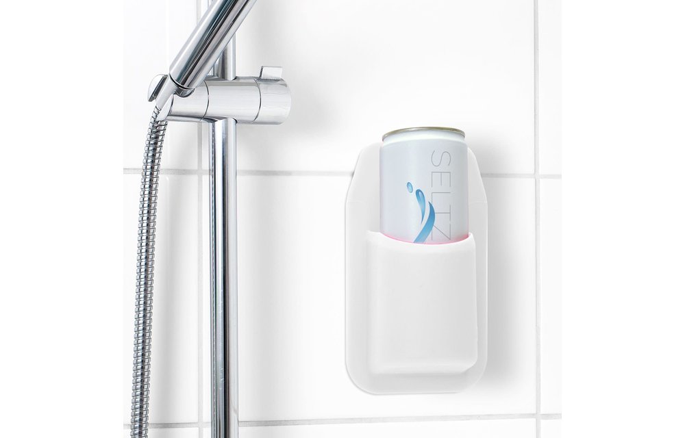 Seltzer Shower Drink Holder-White