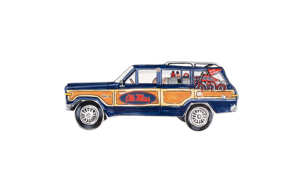 Ole Miss Wagoneer Ornament