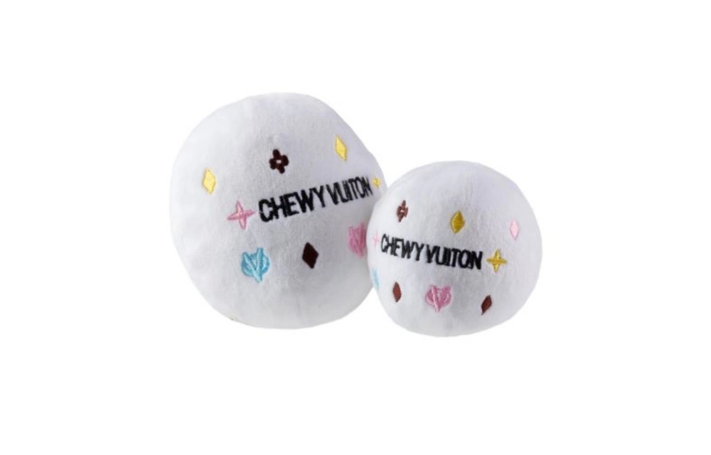 White Chewy Vuiton Ball Small