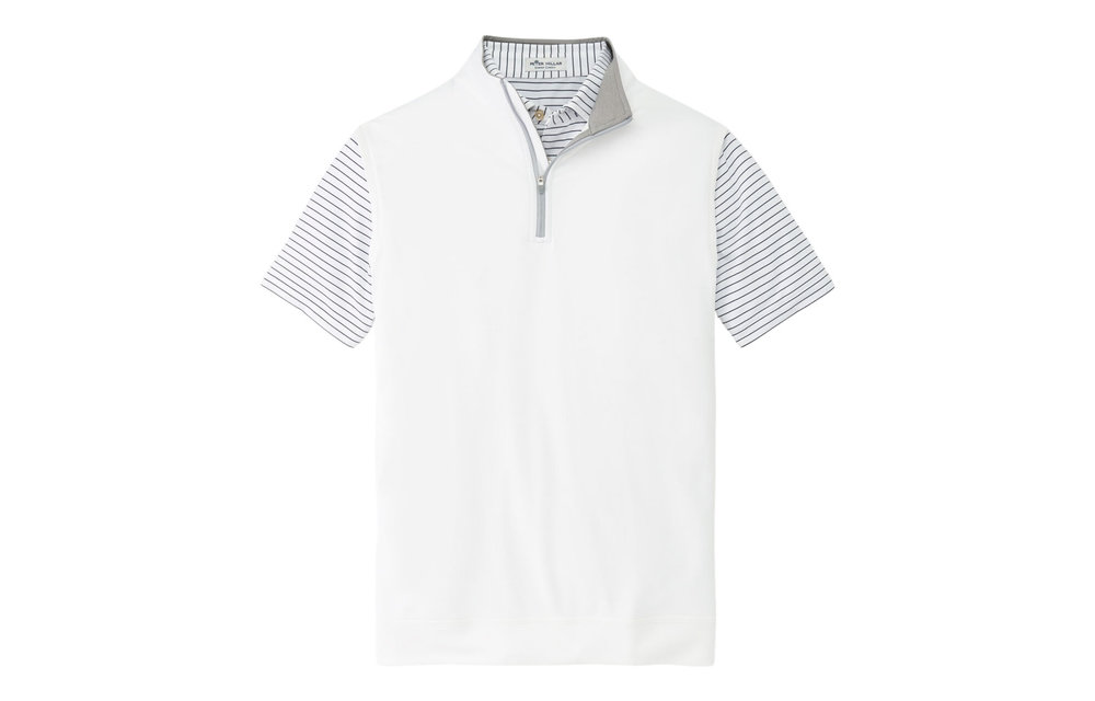 Galway Performance Quarter Zip Vest - White