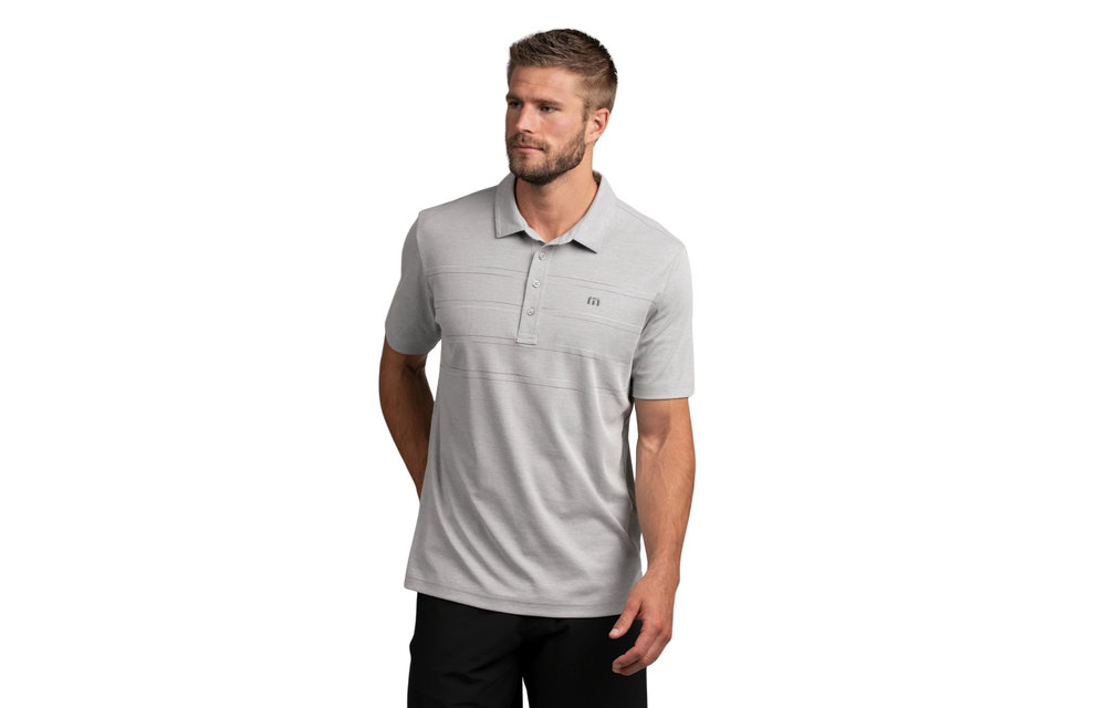Onto Something Here Short Sleeve Polo - Heather Sleet