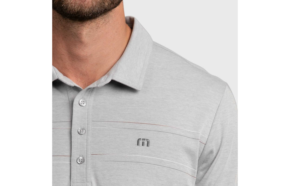 Onto Something Here Short Sleeve Polo - Heather Sleet