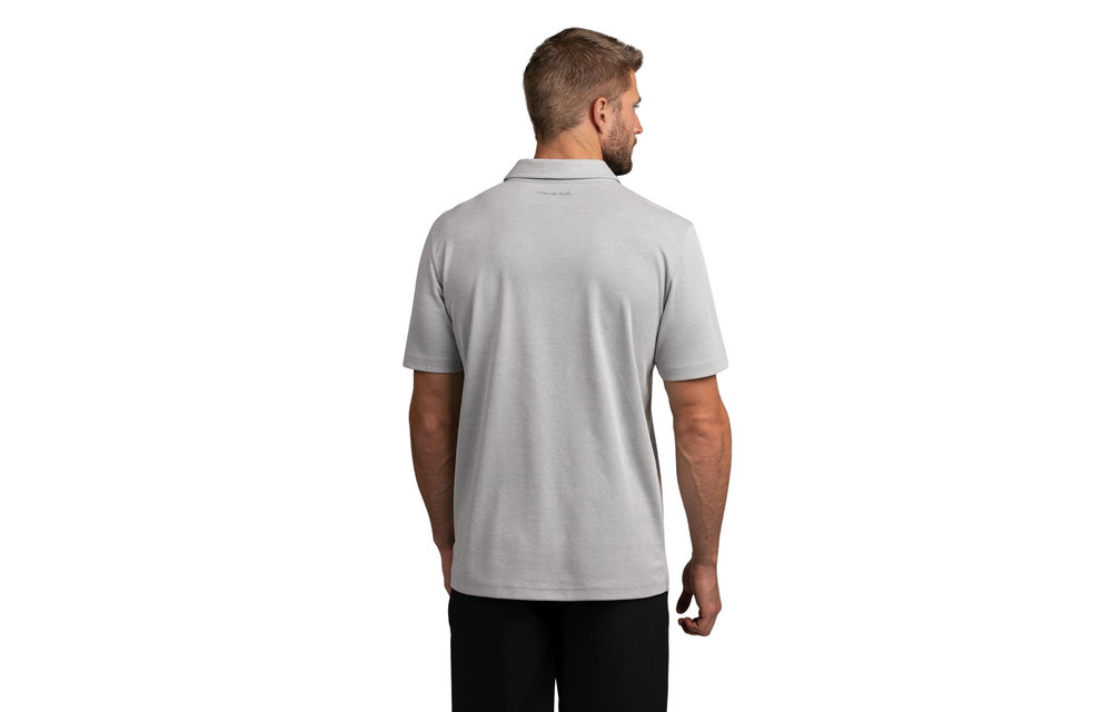 Onto Something Here Short Sleeve Polo - Heather Sleet