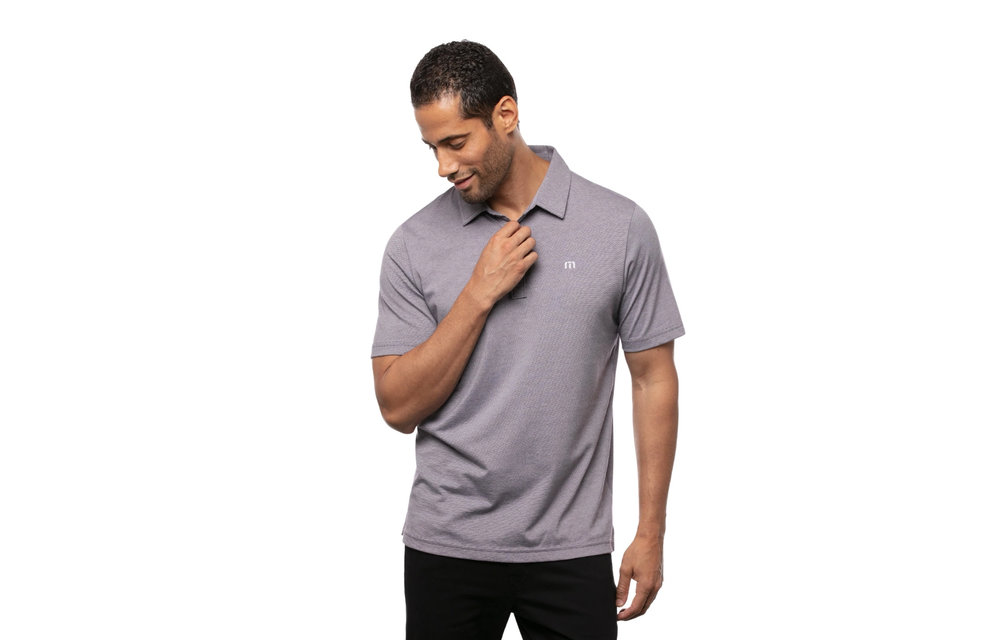 The Zinna Short Sleeve Polo - Blackberry