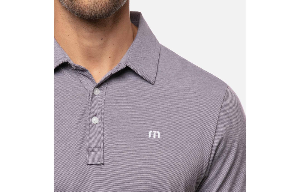 The Zinna Short Sleeve Polo - Blackberry
