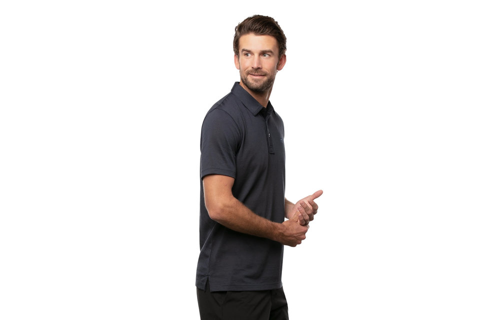 The Zinna Short Sleeve Polo - Vintage Indigo