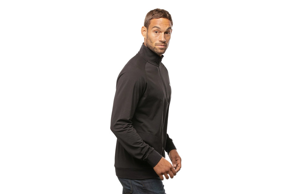 Zachary Pullover 1/4 Zip - Black