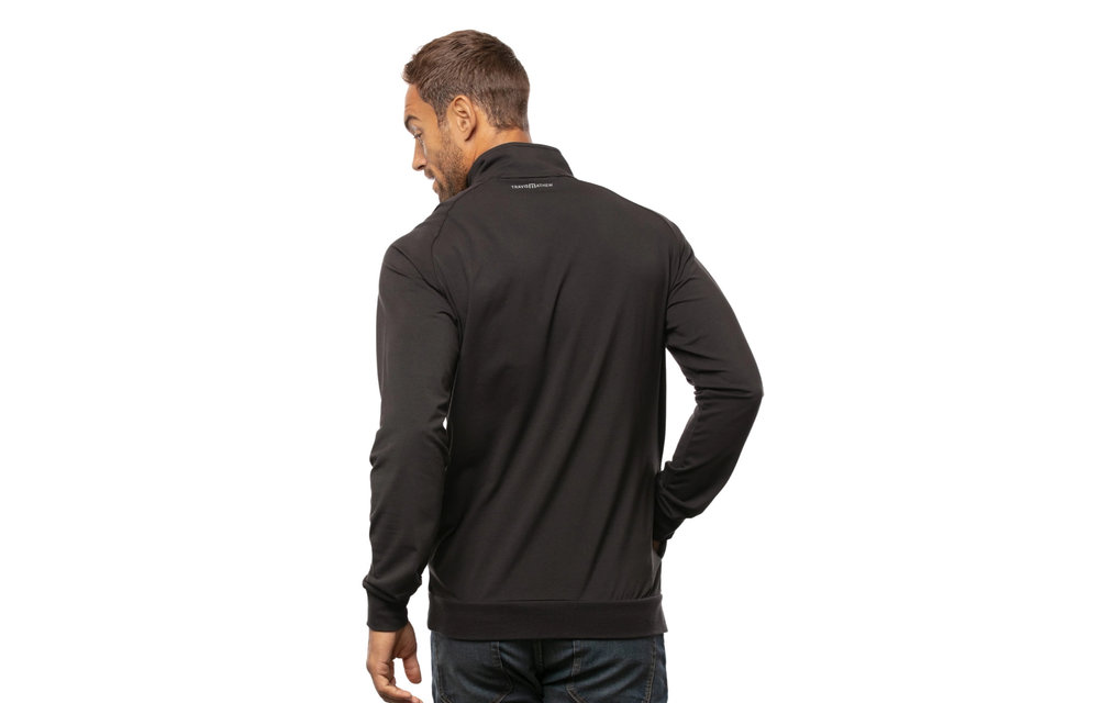 Zachary Pullover 1/4 Zip - Black