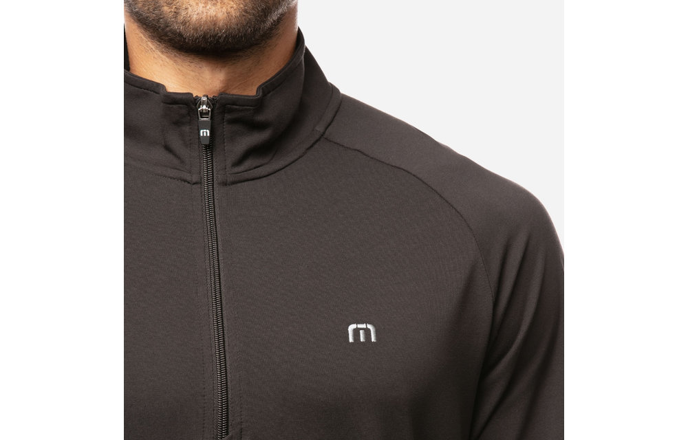 Zachary Pullover 1/4 Zip - Black