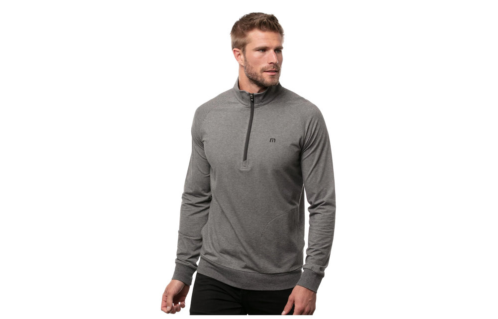 Zachary Pullover 1/4 Zip - Heather Dark Shadow