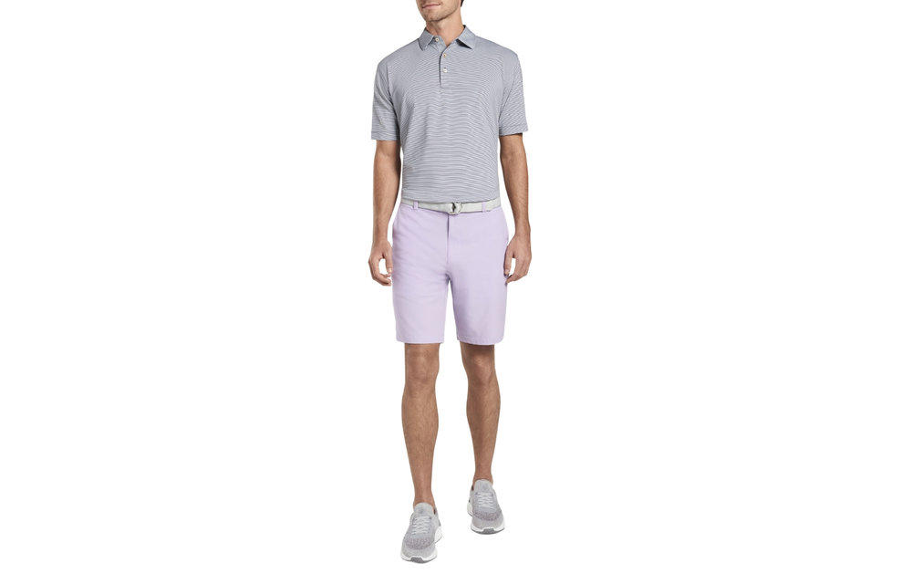 Jubilee Stripe Performance Polo - Iron
