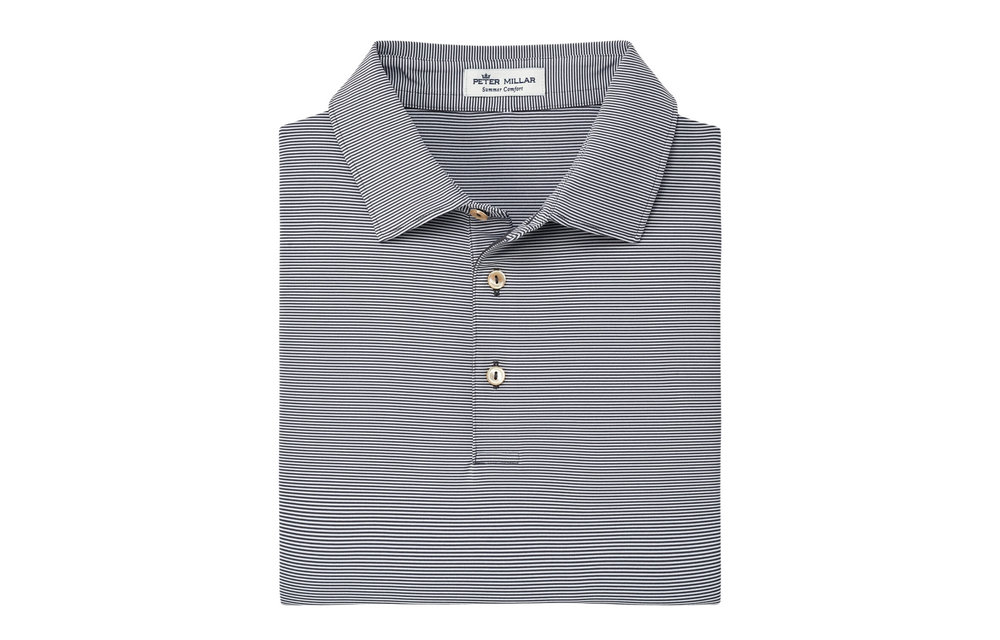 Jubilee Stripe Performance Polo - Iron