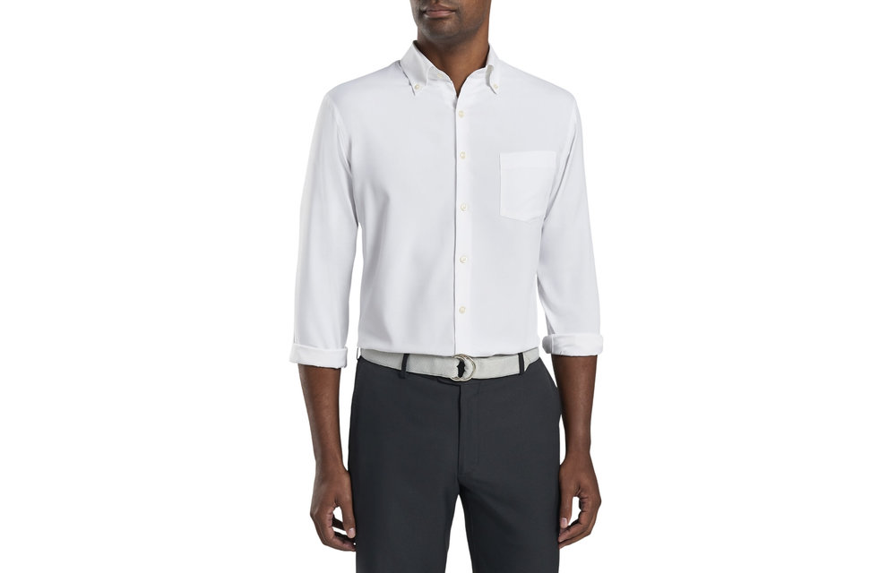 Crown Sport Rivers Performance Sport Shirt-White