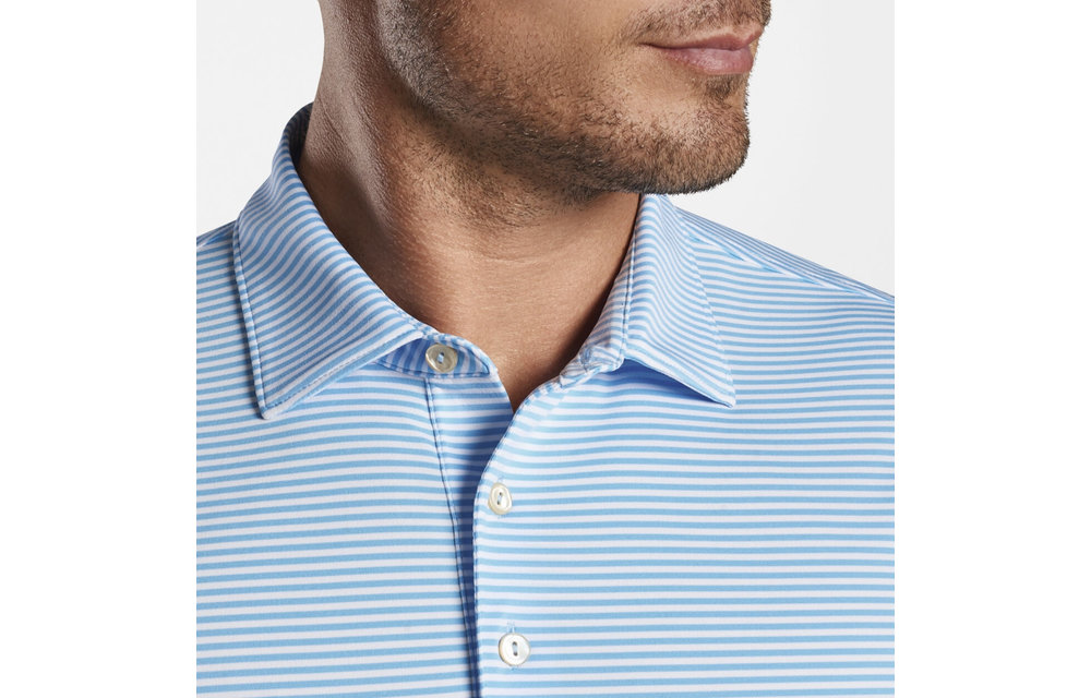 Hales Performance Polo - Wave Break Blue
