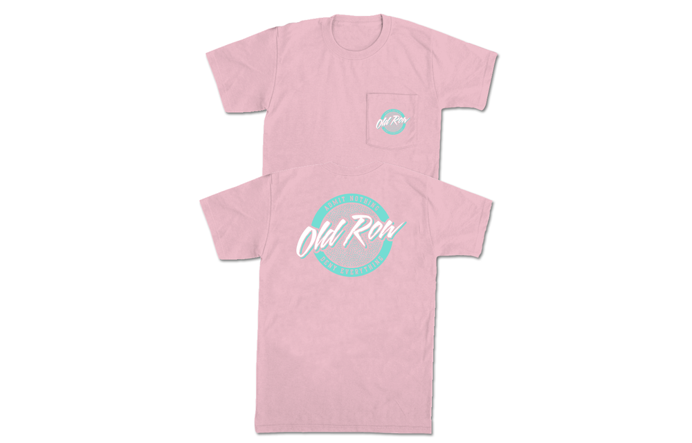 Circle Logo Short Sleeve T-Shirt - Blossom Pink/Lt Blue