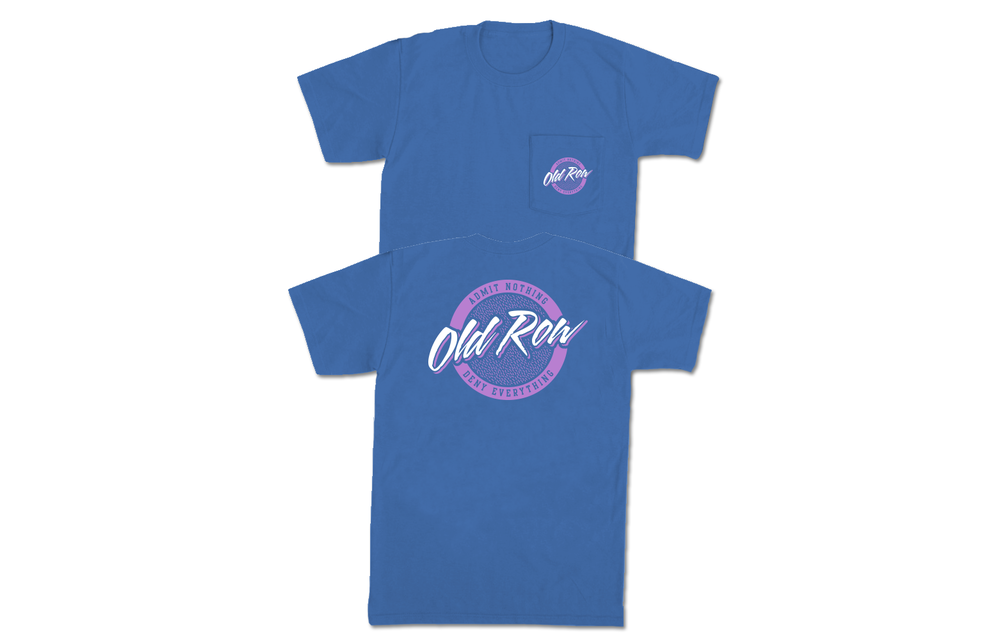 Circle Logo Short Sleeve T-Shirt - Flo Blue/Pink