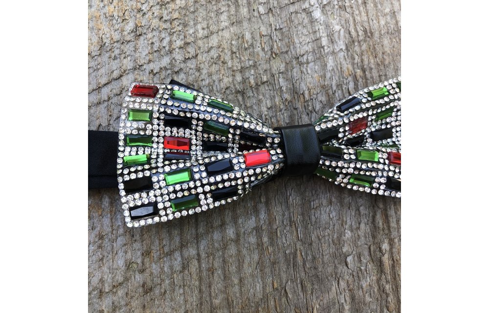 Fancy Red/Green Bow Tie SBT-32