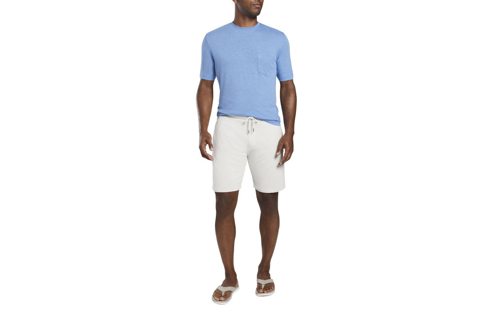 Summer Soft Pocket Tee-Coastal Blue