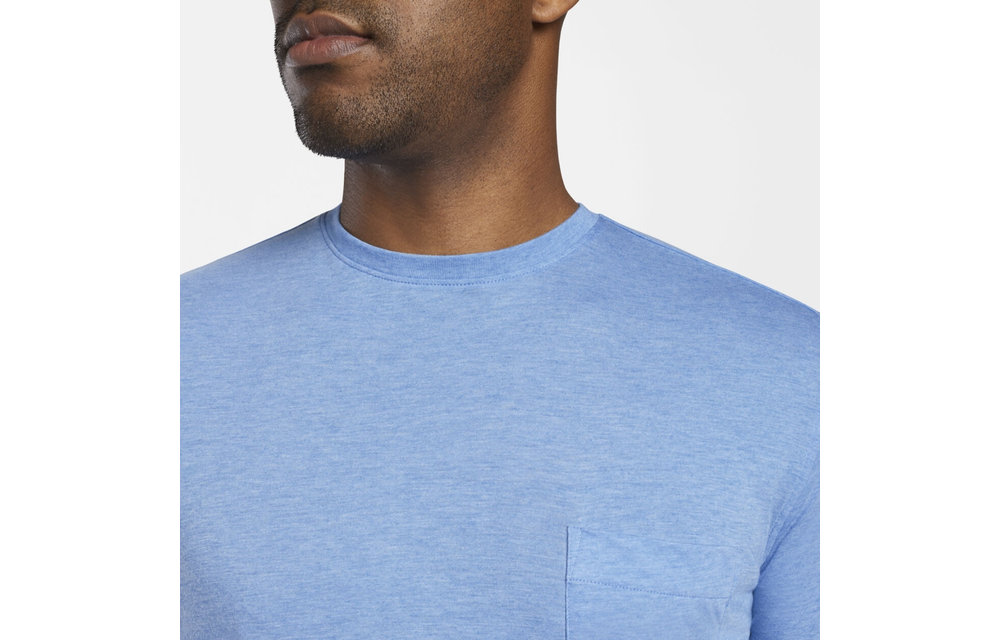 Summer Soft Pocket Tee-Coastal Blue