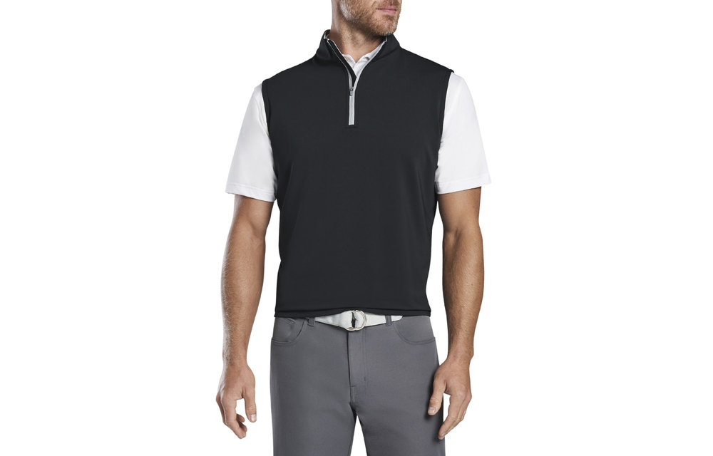 Galway Performance Quarter Zip Vest - Black