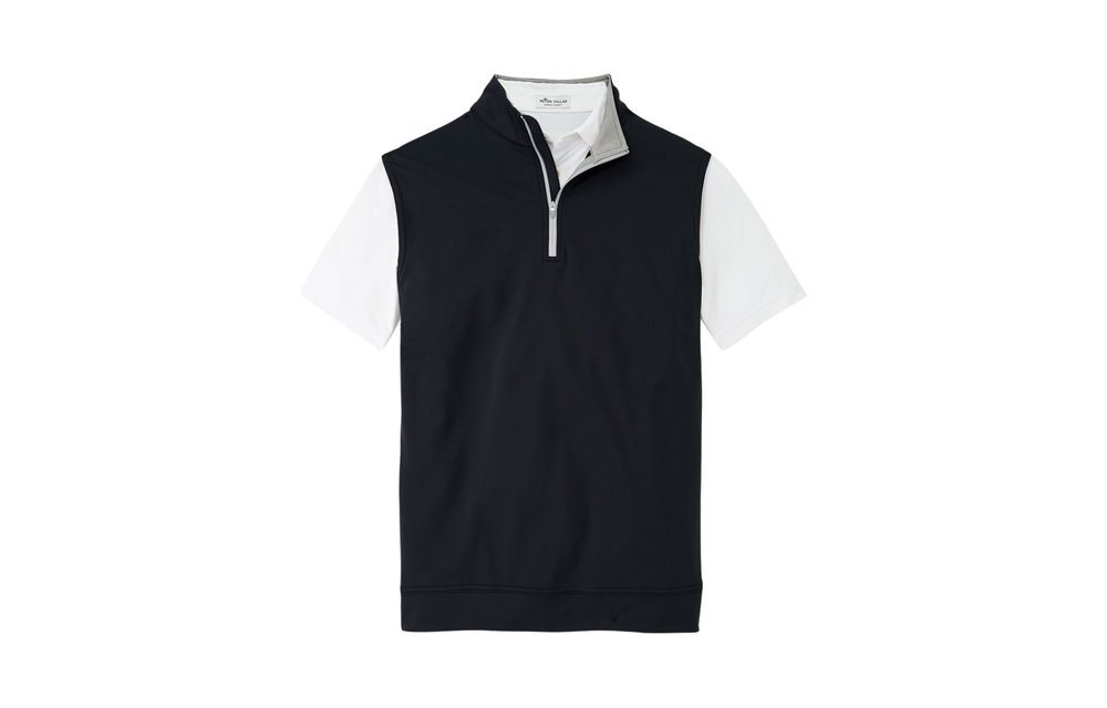 Galway Performance Quarter Zip Vest - Black