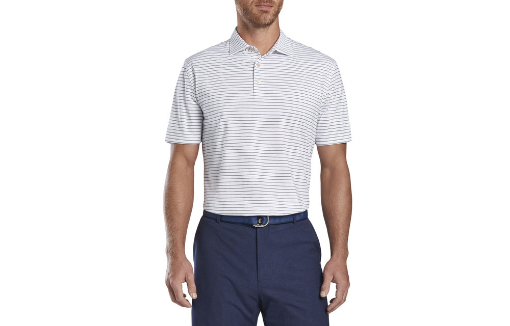 Crafty Performance Polo - White/Navy