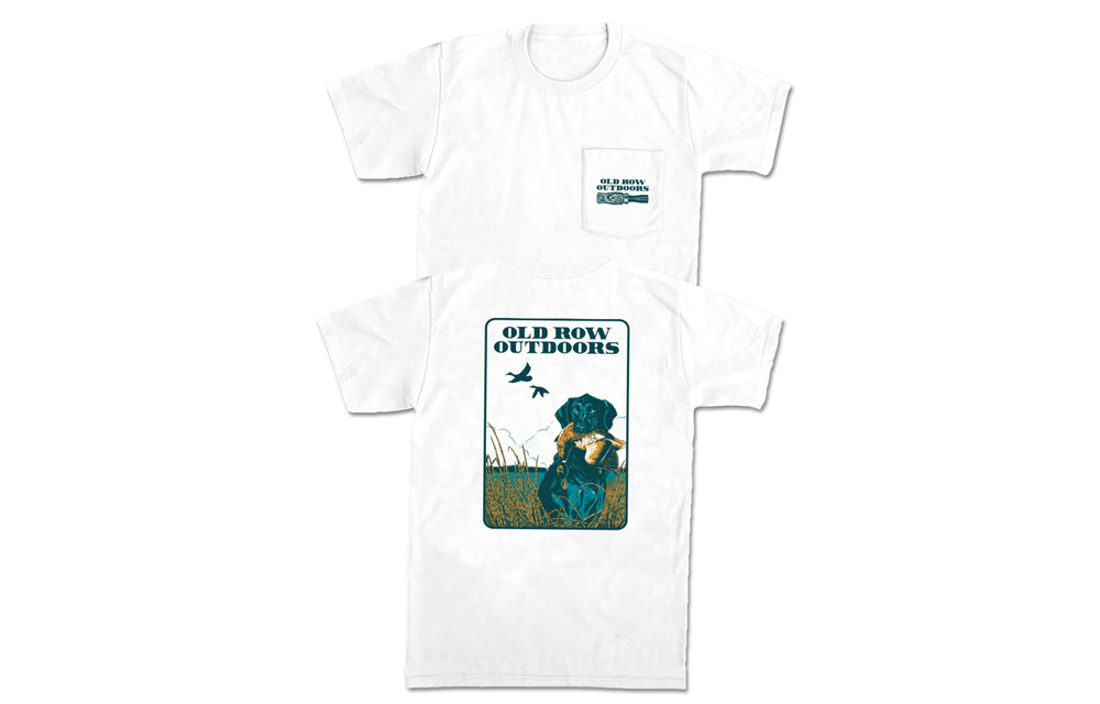 Old Row Outdoors Retriever Short Sleeve T-Shirt - White