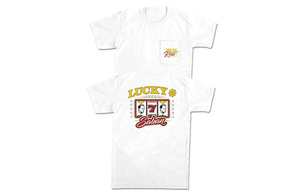 Lucky Number Saban Short Sleeve T-Shirt - White