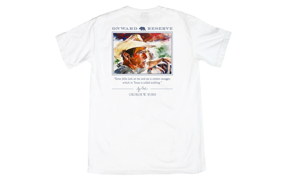 George W. Bush Short Sleeve T-Shirt (Patrick Lewis)-White