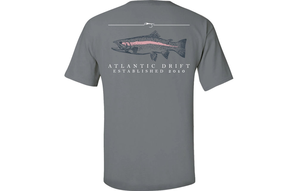 Rainbow Trout Short Sleeve T-Shirt - Grey