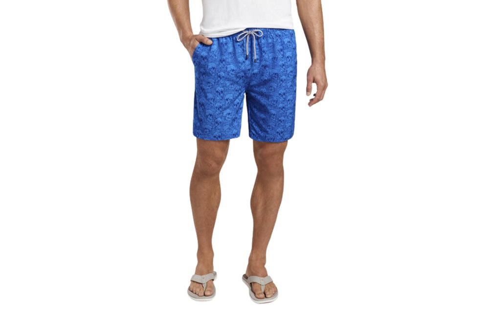 Skipper Skulls Swim Trunk MS21P15 Blue River