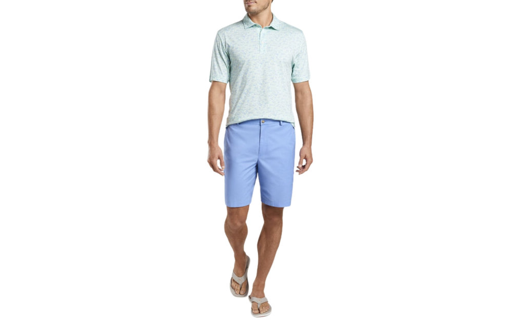 Fish In The Sea Aqua Cotton Polo MS21K84CS EBB Tide