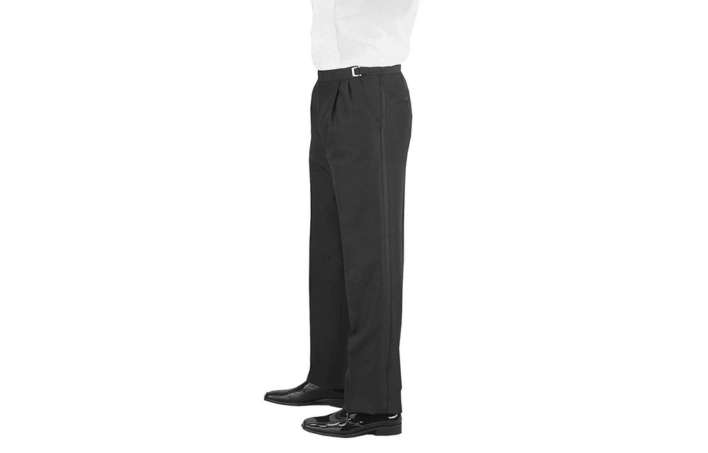 USED Tuxedo Pants Black/Wool/Pleated