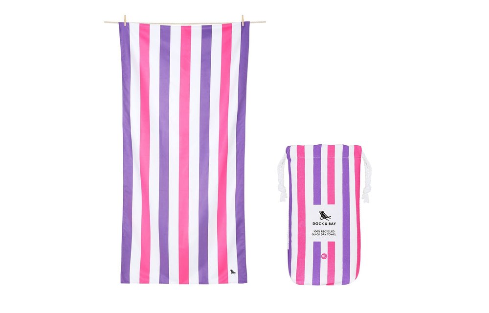 Quick Dry Towels - Striped - Extra Large (78x35") / Sparkling Sunsets