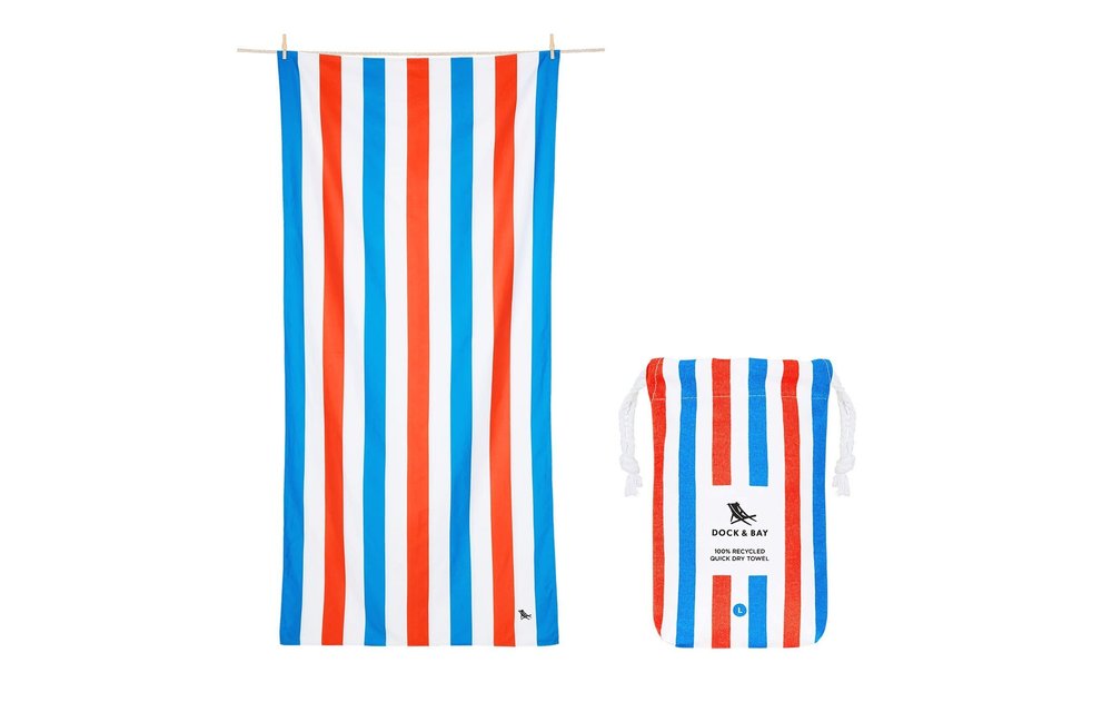 Quick Dry Towels - Striped - Large (63x35") / Poolside Parties