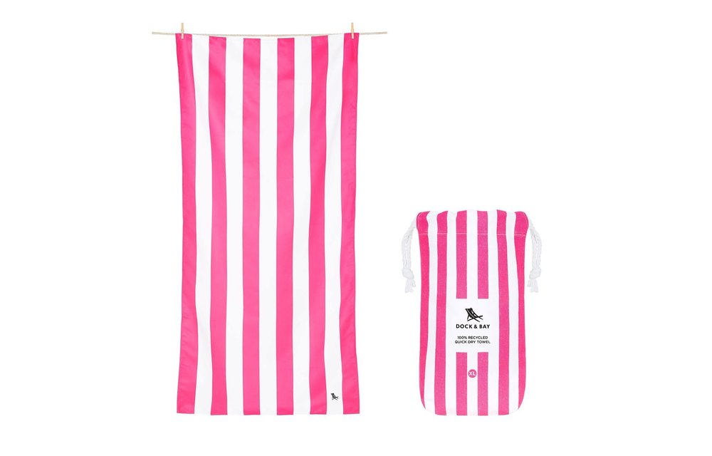 Quick Dry Towels - Patterned - Extra Large (78x35") / Phi Phi Pink
