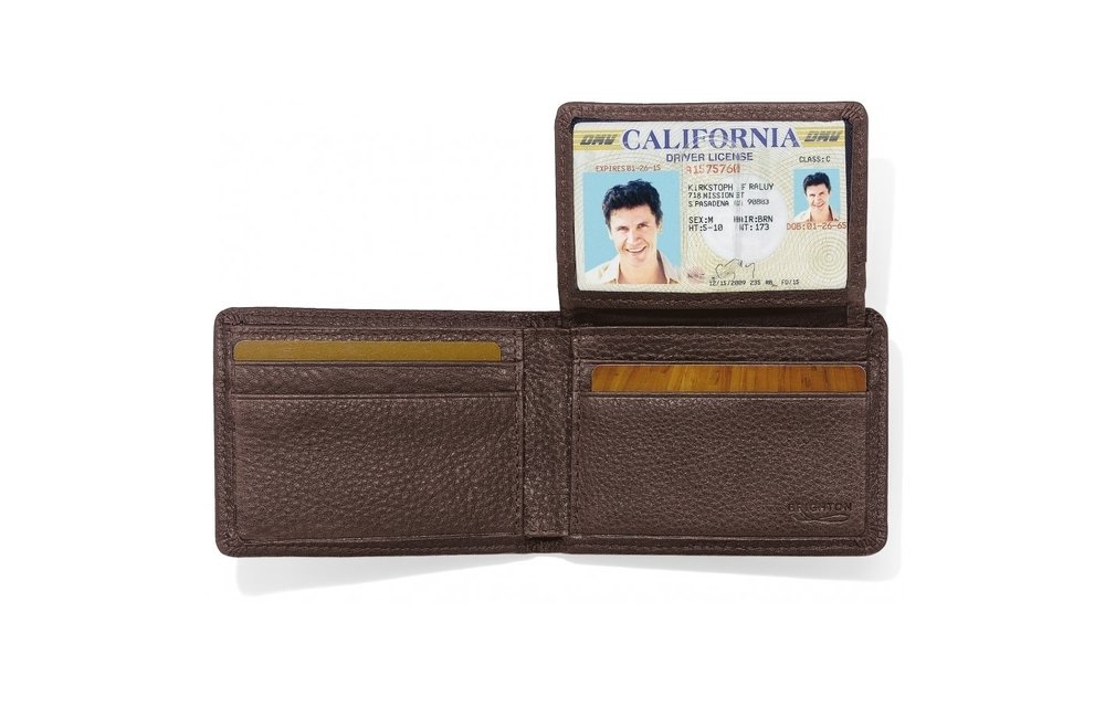 Jefferson Slim Billfold Wallet E70238 Espresso