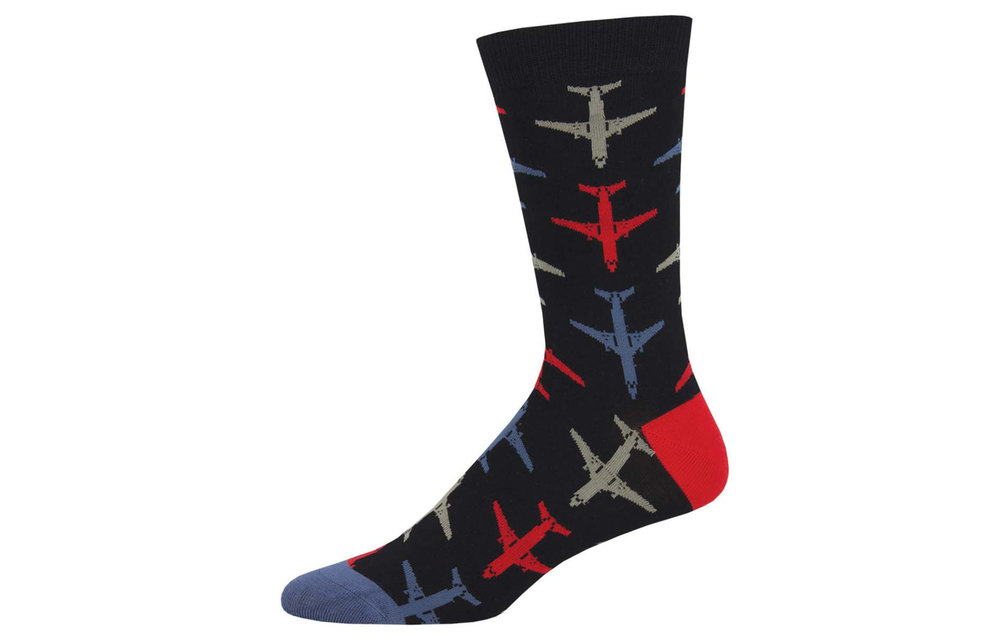 AIRPLANES Socks- BLACK