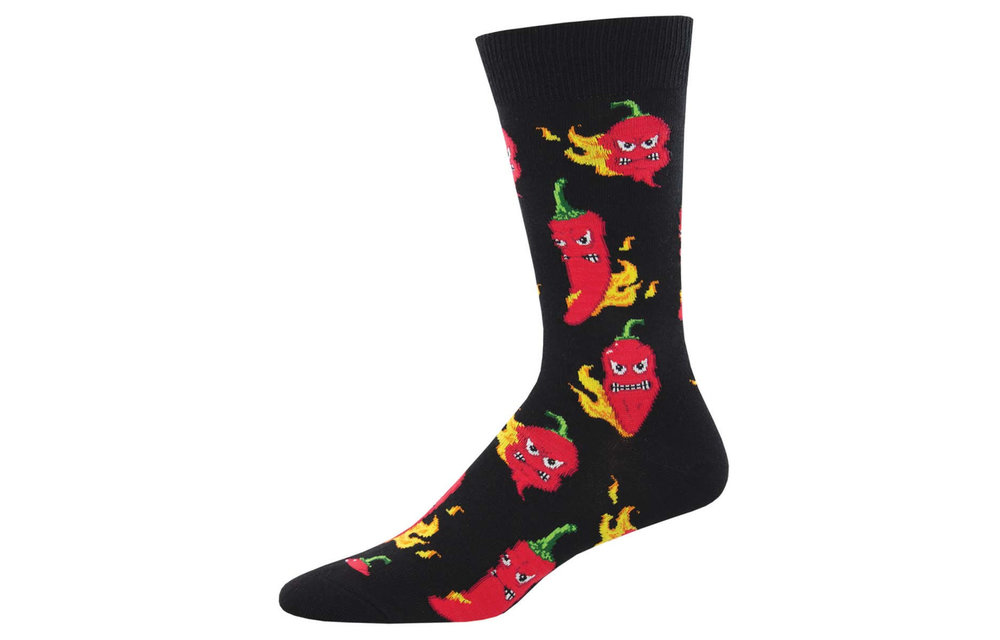 HOT STUFF Socks- BLACK