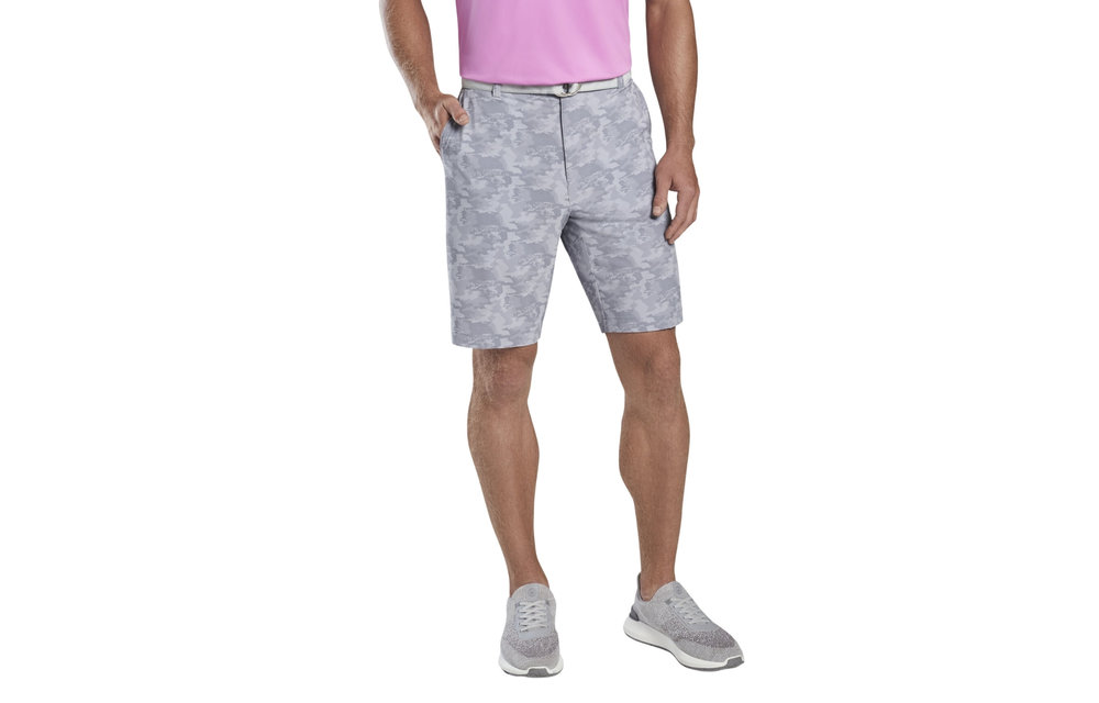 Shackleford Camo Performance Hybrid Short - Gale Grey