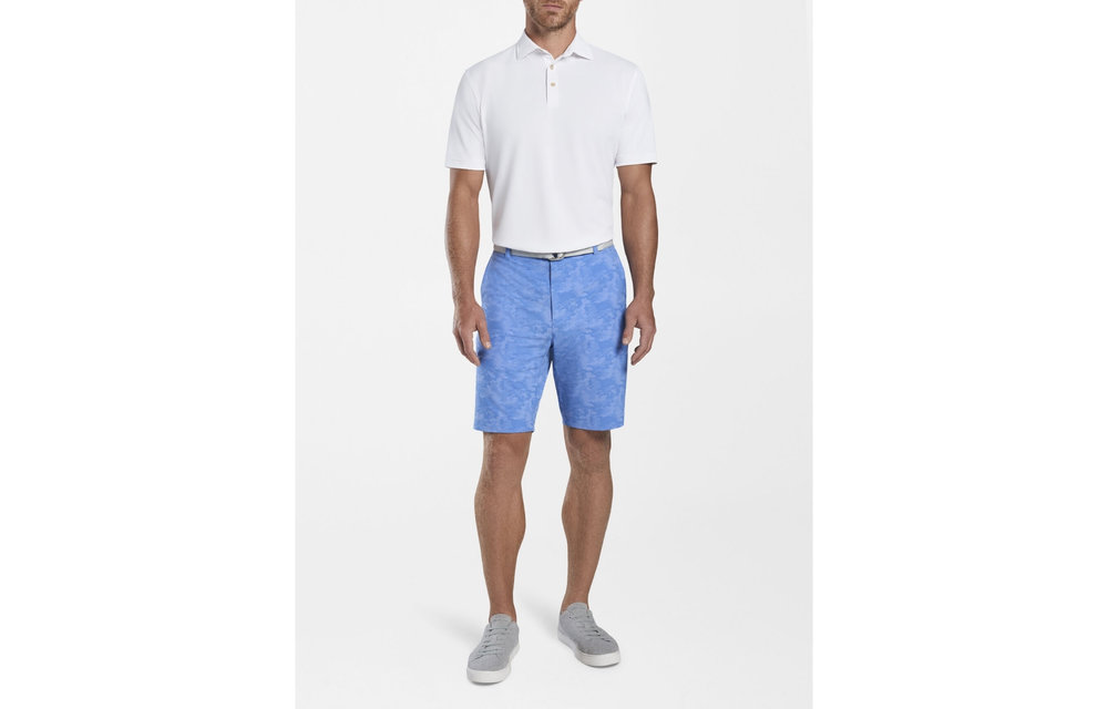 Shackleford Camo Performance Hybrid Short - Blue Sea