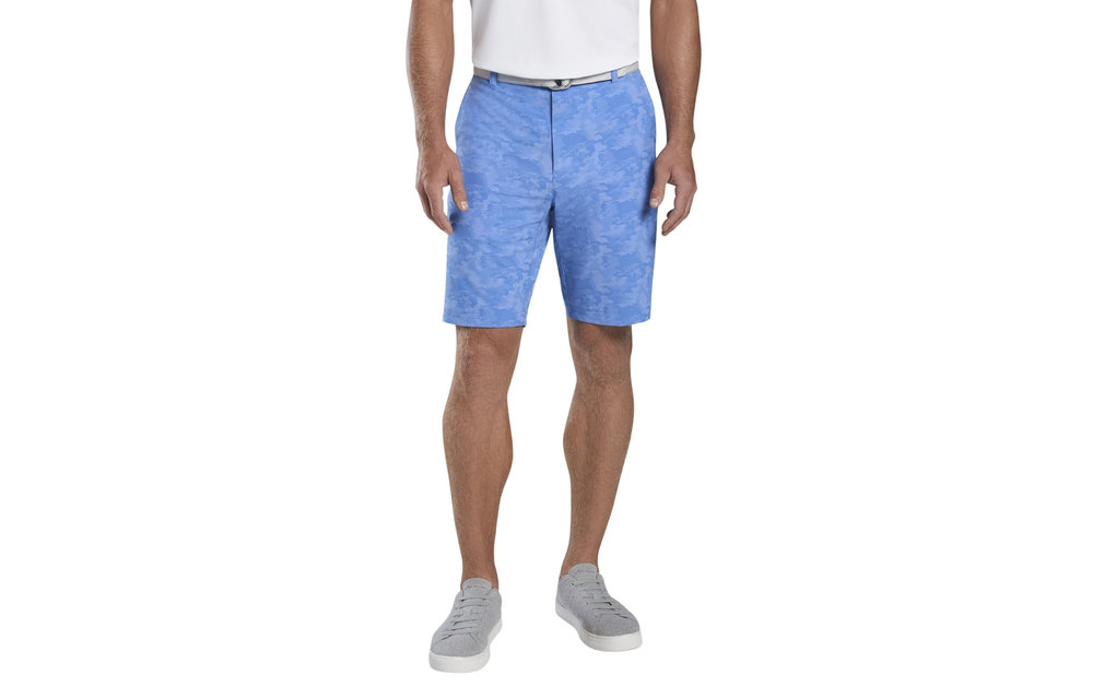 Shackleford Camo Performance Hybrid Short - Blue Sea