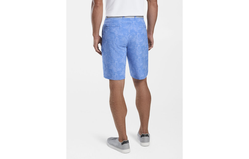 Shackleford Camo Performance Hybrid Short - Blue Sea